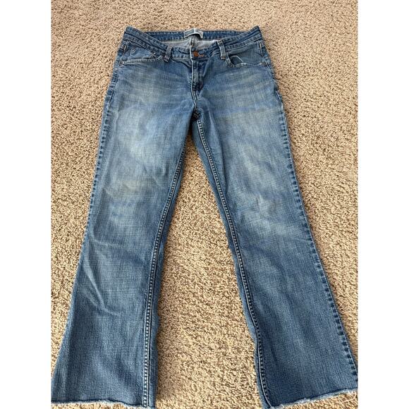 Signature Levi Low Rise Bootcut jeans with frayed hem size 12 Medium - Picture 4 of 9